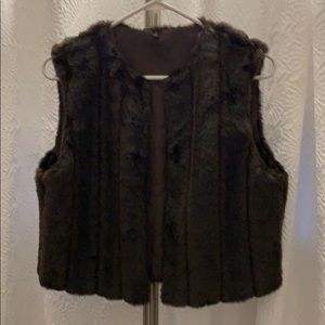 Faux fur vest